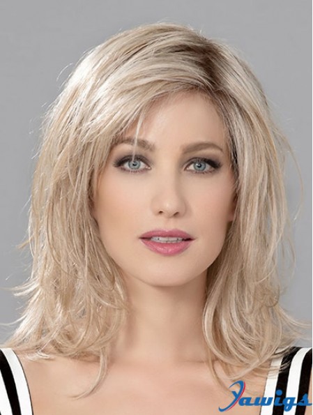 12 inch Wavy Shoulder Length Layered Human Hair Wigs