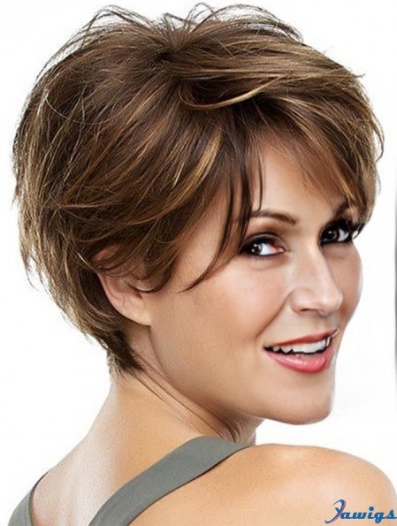 Blonde Boycuts Stylish Capless Synthetic Wigs