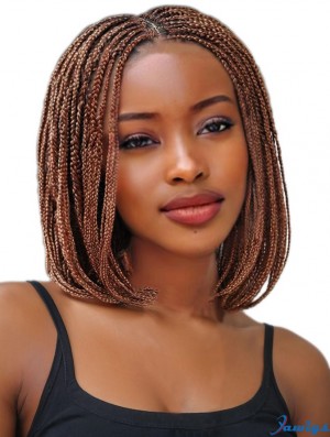 Hair Synthetic Brown Bob Braid Wig for African American Women