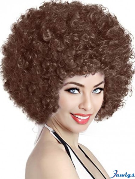 Short Kinky Curly Afro Wig for Women Funny Party Cosplay Hair