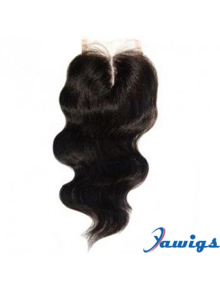 High Quality Black Long Wavy Lace Closures