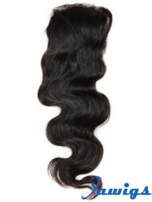 Online Black Long Wavy Lace Closures