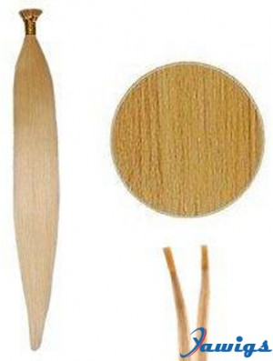 Blonde Straight Stick/I Tip Hair Extensions