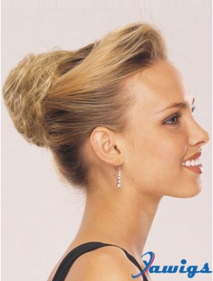 Blonde Red Wraparound Ponytail