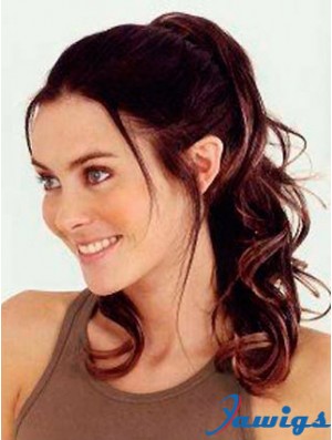 Trendy Wavy Auburn Ponytails