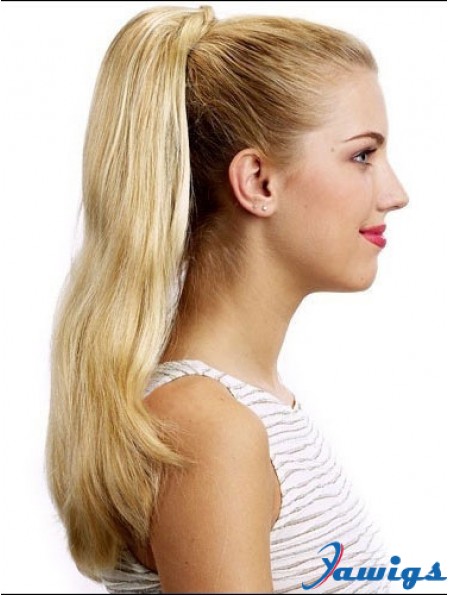 Stylish Straight Blonde Ponytails