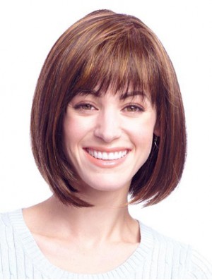 Human Hair Bob Wigs With Monofilament Bobs Cut Chin Length