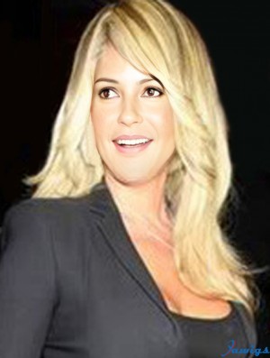 Top 17 inch Long Wavy With Bangs Full Lace Kim Zolciak Wigs