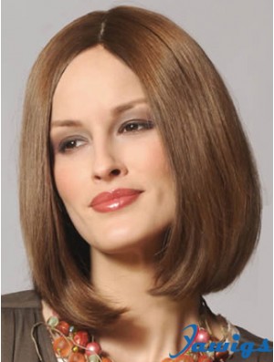  Refined Lace Front Straight Shoulder Length Remy Human Lace Wigs