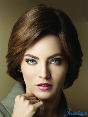 Layered Short Brown Straight Popular Petite Wigs