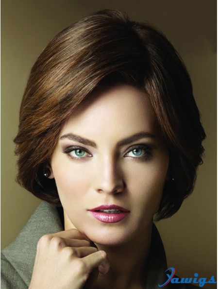 Layered Short Brown Straight Popular Petite Wigs