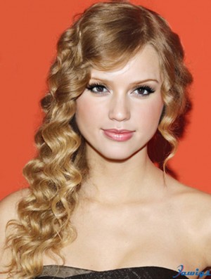 Lace Front Without Bangs Wavy Long Blonde Cheapest Taylor Swift Wigs