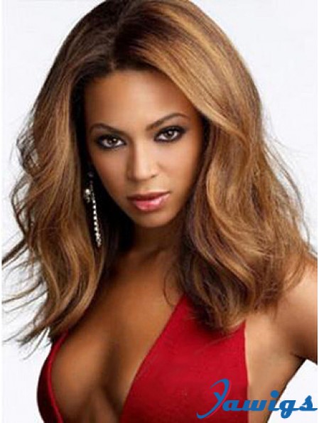 Fashion Sleek Wigs Beyonce Wig Auburn Color Shoulder Length Synthetic Wigs