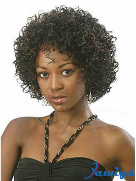 New 10 inch Chin Length Kinky Wigs For Black Women