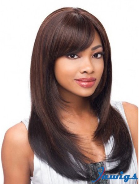 Yaki Layered Long Auburn Cheap Lace Front Wigs