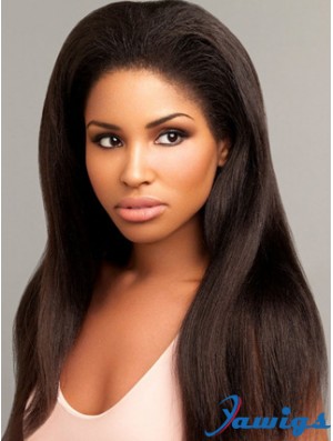 African Human Hair Wigs UK With Lace Front Yaki Style