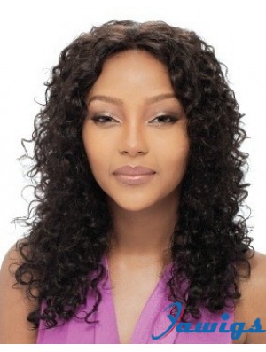 Long Black Curly Without Bangs Amazing African American Wigs