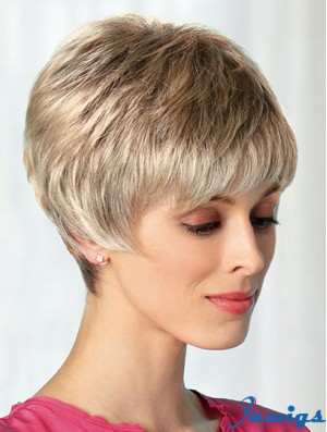 Boycuts Blonde 8 inch Best Short Wigs