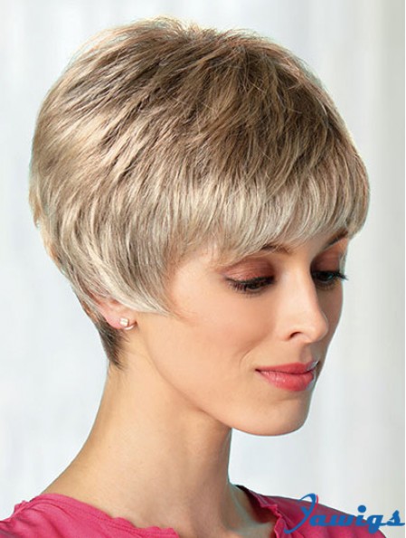 Boycuts Blonde 8 inch Best Short Wigs