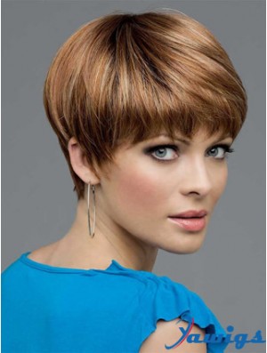 Synthetic Lace Wigs UK With Lace Front Bobs Cut Straight Length