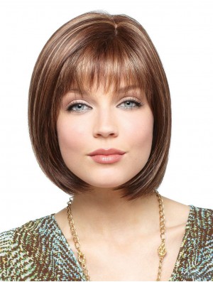 Synthetic Wigs For White Women With Lace Front Straight Style