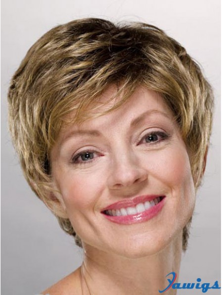 Ladies Wigs Cheap Synthetic With Capless Boycuts Short Length