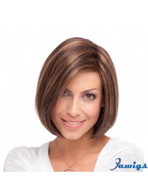 Lace Front Chin Length Straight Brown Incredible Bob Wigs