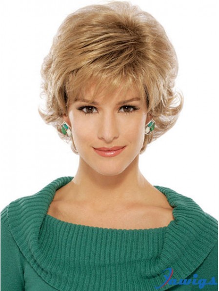 Wavy Blonde Suitable Short Classic Wigs