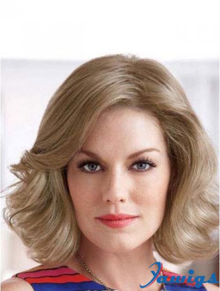 Wavy Blonde Hairstyles Chin Length Classic Wigs