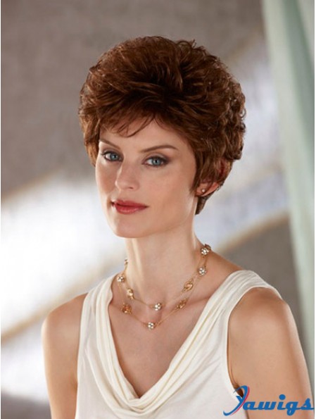 Wavy Auburn Affordable Short Classic Wigs