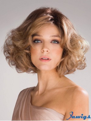 Wavy Layered 10 inch Blonde Exquisite Synthetic Wigs