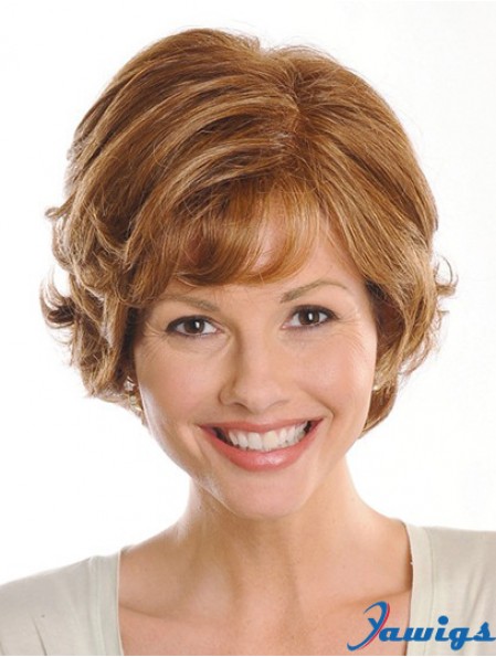 Brown Chin Length Wavy Layered 9 inch Exquisite Medium Wigs