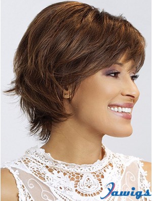 Wavy With Bangs 8 inch Stylish Short Wigs