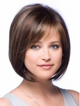 Bobs Chin Length Brown Straight New Petite Wigs