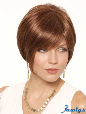 Short Auburn Cheapest 6 inch Straight Bob Wigs