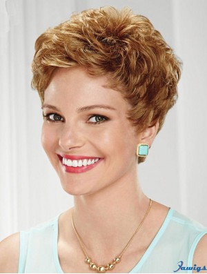 Cropped Wavy Boycuts Sassy Blonde Lace Front Wigs