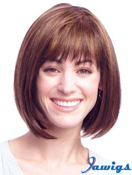 Lace Front Chin Length Straight Auburn Amazing Bob Wigs