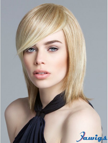 Lace Front Chin Length Straight Blonde New Bob Wigs