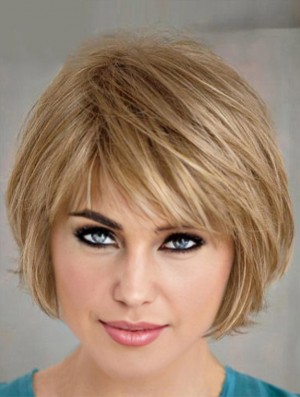 Perfect Short Layered Bob Hairstyles Blonde Color Bobs Cut Straight Wig