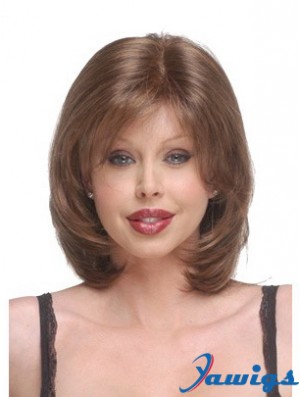 Capless Chin Length Straight Auburn Discount Bob Wigs