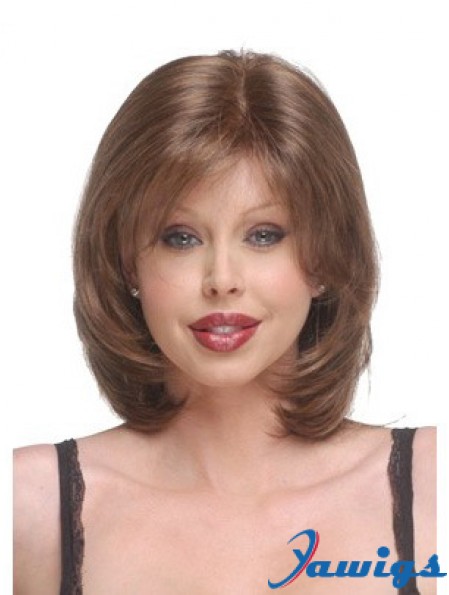 Capless Chin Length Straight Auburn Discount Bob Wigs