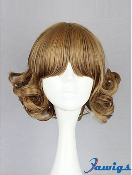 Capless Chin Length Wavy Blonde Amazing Bob Wigs