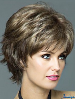 Cheap Wigs Online Blonde Color Short Length Wavy Style