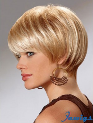 Short Bob Wigs For Women With Capless Straight Style Short Length