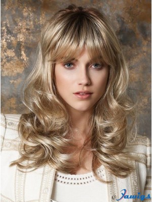 Long Monofilament Blonde 16 inch Classic Lady Wig