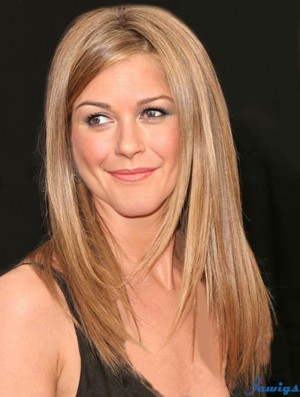 Capless Long Remy Human Straight Layered Buy Jennifer Aniston Wig