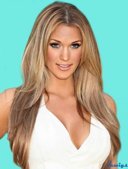 Blonde Straight Full Lace No-Fuss 20 inch Kim Kardashian Wigs