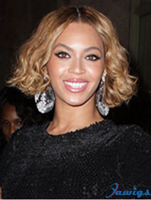 Chin Length Curly Without Bangs Capless 10 inch Exquisite Beyonce Wigs