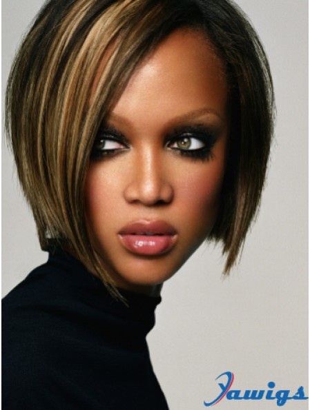 Ombre/2 Tone Straight Bobs Lace Front 10 inch Fashion Tyra Banks Wigs