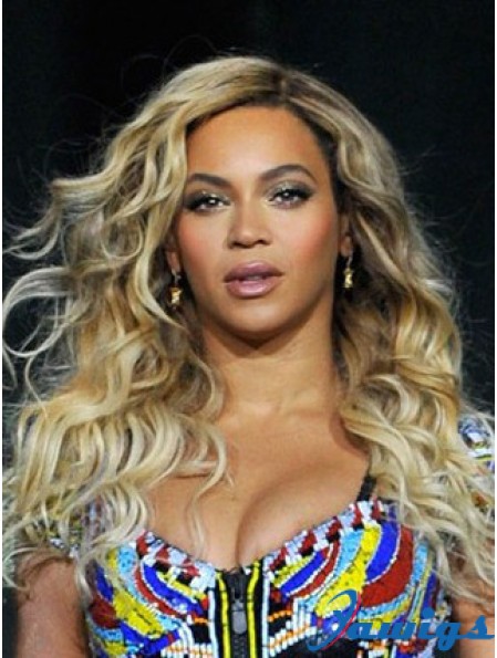 Ombre/2 tone Long Wavy Without Bangs Lace Front 18 inch Beyonce Wigs